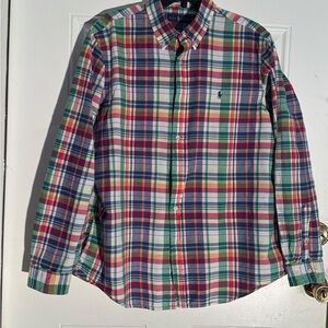 Ralph Lauren Men's Colorful Plaid Button-Down Shirt